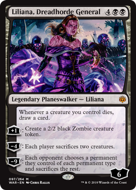 Liliana, Dreadhorde General (War of the Spark) Near Mint