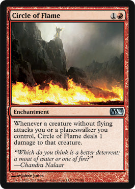 Circle of Flame (Magic 2012 Core Set) Near Mint Foil