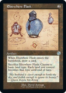 Elsewhere Flask (Schematic) (The Brothers' War: Retro Frame Artifacts) Near Mint