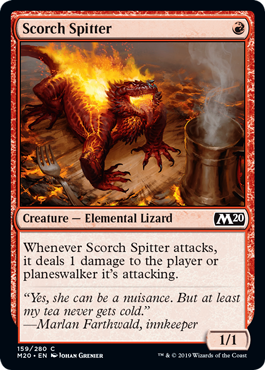 Scorch Spitter (Magic 2020 Core Set) Near Mint Foil