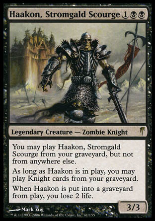 Haakon, Stromgald Scourge (Coldsnap) Near Mint Foil