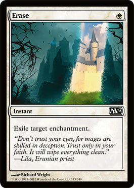 Erase (Magic 2013 Core Set) Near Mint Foil