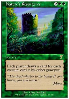 Nature's Resurgence (7th Edition) Near Mint Foil