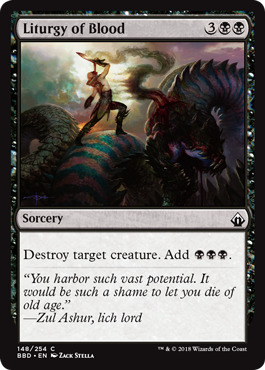 Liturgy of Blood (Battlebond) Near Mint Foil