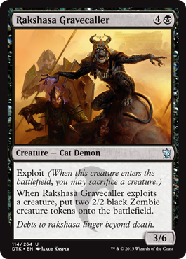 Rakshasa Gravecaller (Dragons of Tarkir) Near Mint Foil