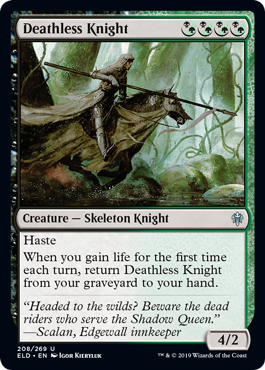 Deathless Knight (Throne of Eldraine) Near Mint Foil