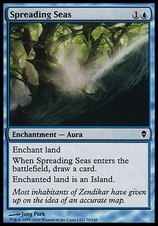 Spreading Seas (Zendikar) Light Play