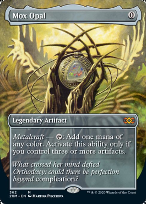 Mox Opal (Borderless) (Double Masters) Near Mint