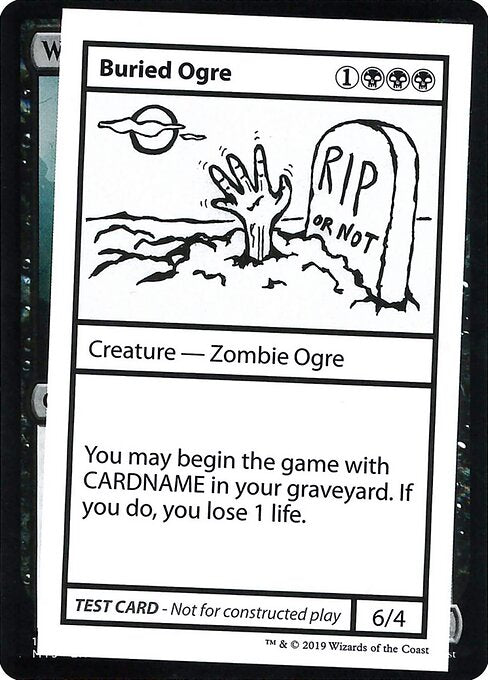 Buried Ogre (No PW Symbol) (Mystery Booster Test Print 2021) Near Mint