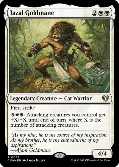 Jazal Goldmane (Commander Masters) Near Mint Foil