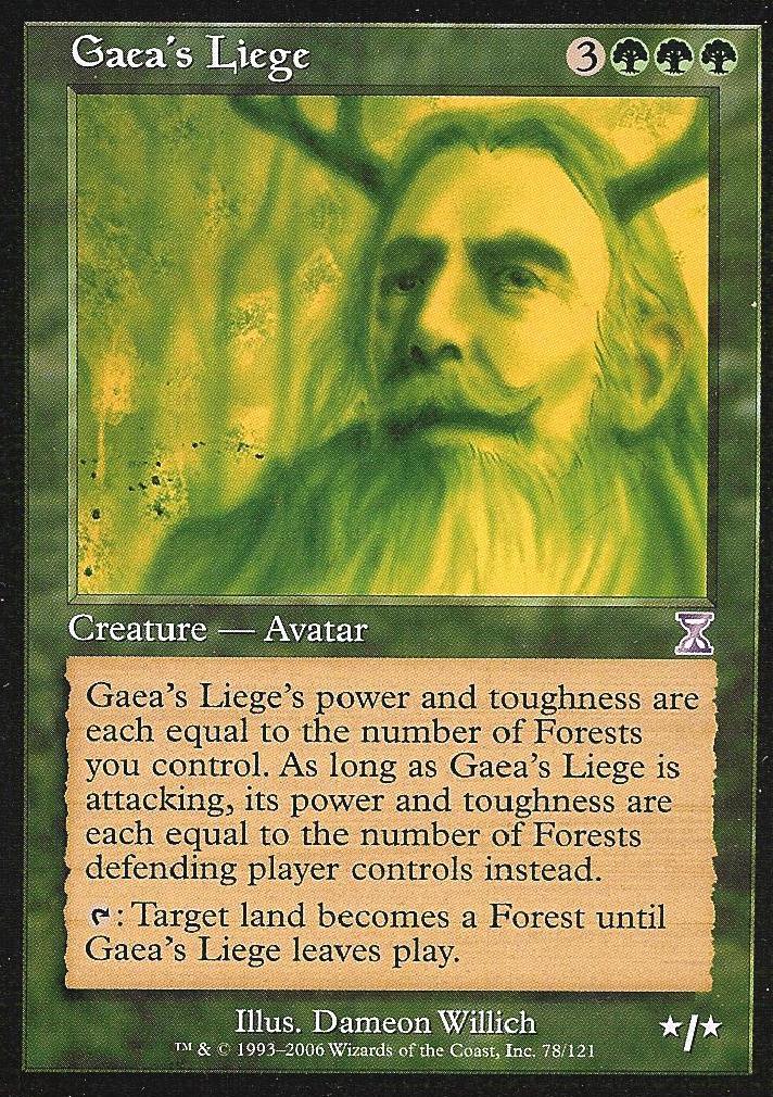 Gaea's Liege (Time Spiral Time Shifted) Near Mint