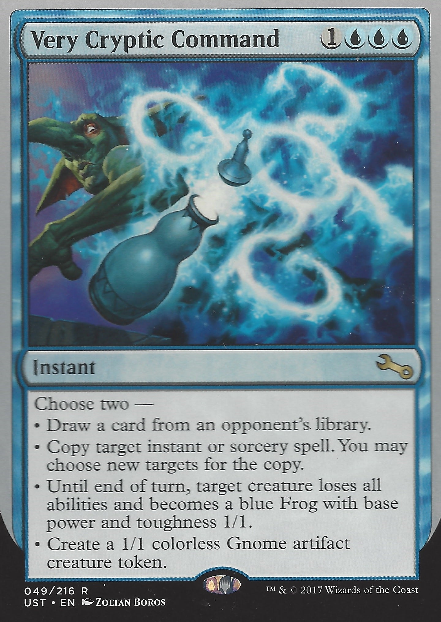 Very Cryptic Command (C) (Draw a card) (Unstable) Near Mint