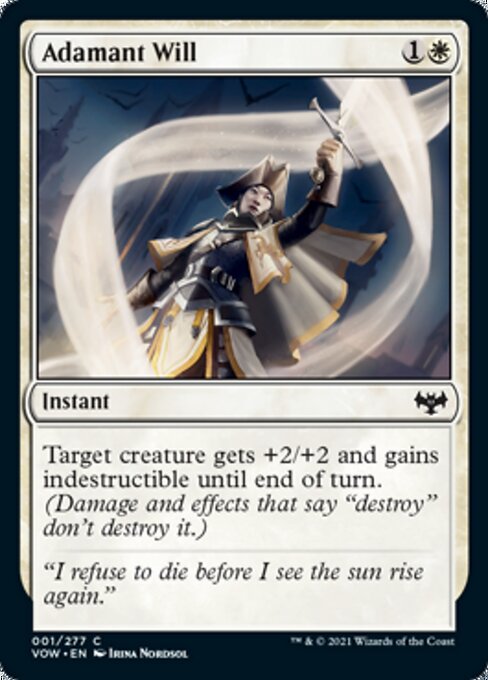 Adamant Will (Innistrad: Crimson Vow) Near Mint Foil