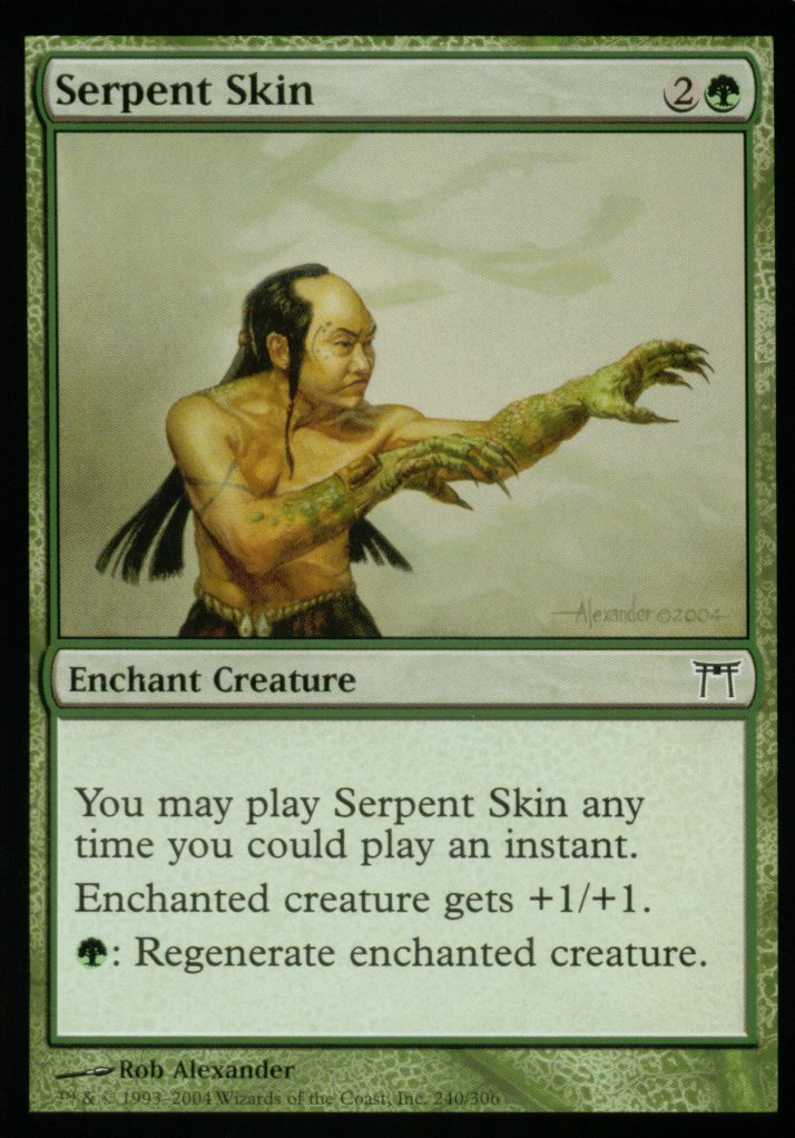 Serpent Skin (Champions of Kamigawa) Light Play Foil