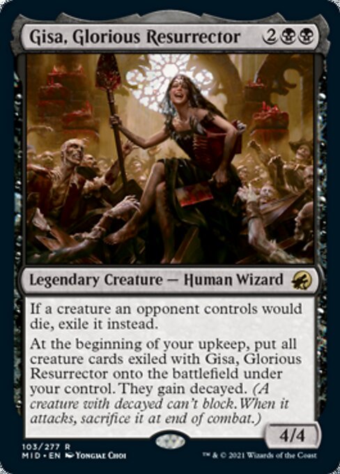 Gisa, Glorious Resurrector (Innistrad: Midnight Hunt) Near Mint Foil