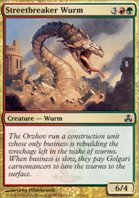 Streetbreaker Wurm (Guildpact) Near Mint Foil