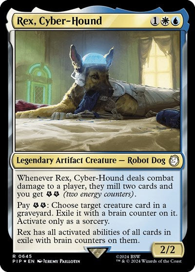 Rex, Cyber-Hound (Surge Foil) (Universes Beyond: Fallout) Near Mint