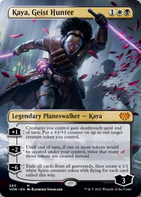 Kaya, Geist Hunter (Borderless) (Innistrad: Crimson Vow) Near Mint