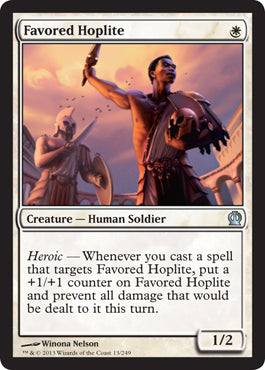 Favored Hoplite (Theros) Near Mint Foil