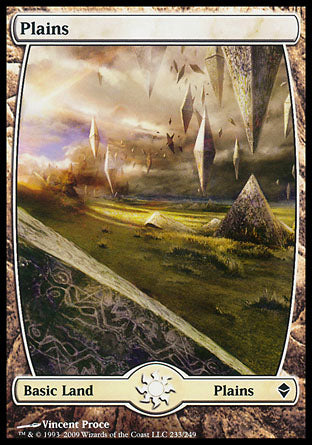 Plains (233) (Zendikar) Light Play