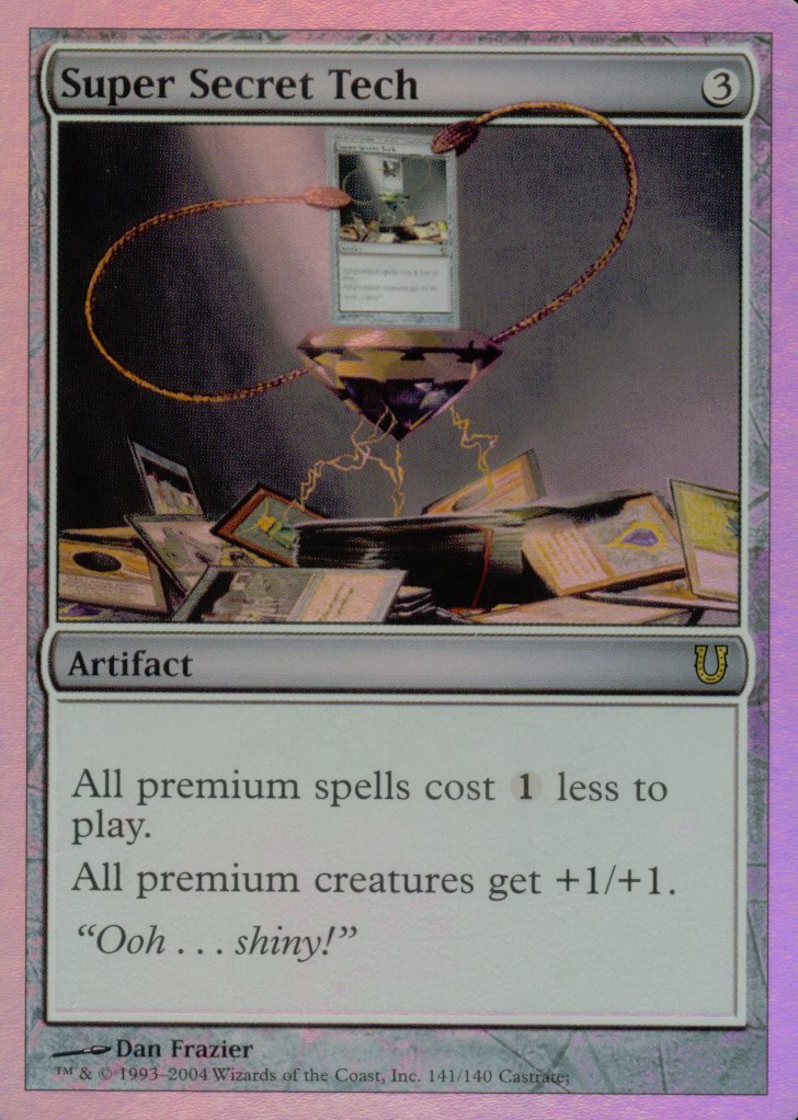 Super Secret Tech (Unhinged) Near Mint Foil