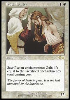 Faith Healer (Urza's Saga) Light Play