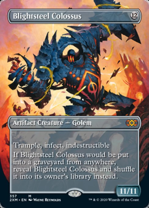 Blightsteel Colossus (Borderless) (Double Masters) Near Mint