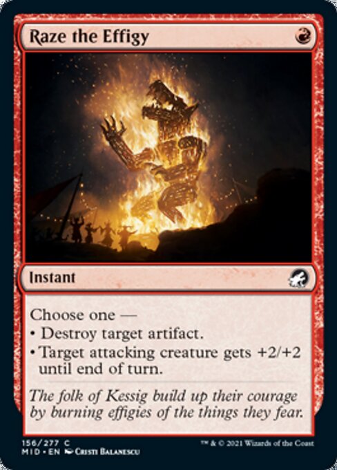 Raze the Effigy (Innistrad: Midnight Hunt) Near Mint