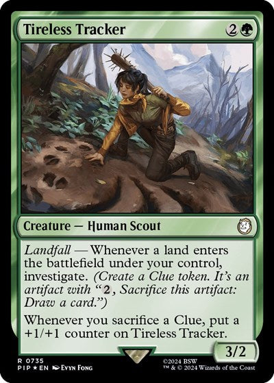 Tireless Tracker (Surge Foil) (Universes Beyond: Fallout) Near Mint
