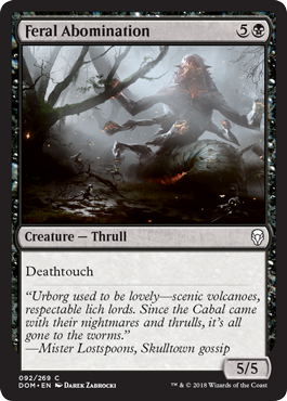 Feral Abomination (Dominaria) Near Mint Foil