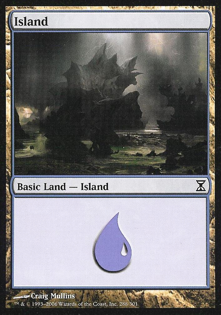 Island (288) (Time Spiral) Near Mint Foil