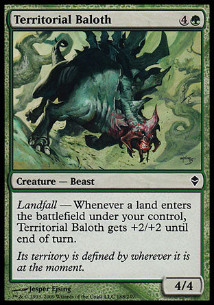 Territorial Baloth (Zendikar) Light Play