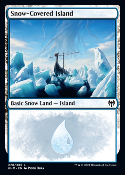 Snow-Covered Island (278) (Kaldheim) Near Mint Foil