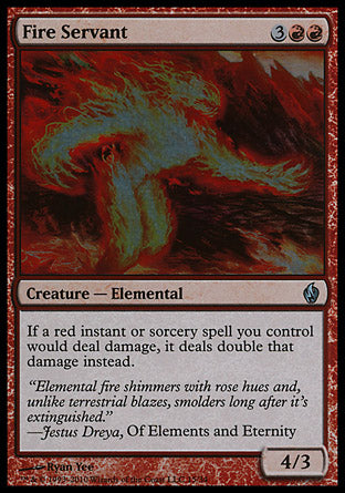 Fire Servant (Premium Deck Series: Fire and Lightning) Near Mint Foil