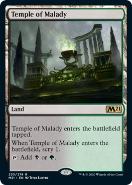 Temple of Malady (Magic 2021 Core Set) Near Mint Foil