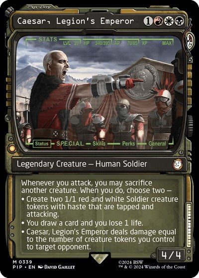 Caesar, Legion's Emperor (Showcase) (Universes Beyond: Fallout) Near Mint