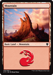 Mountain (305) (Commander 2017) Near Mint