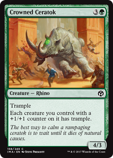 Crowned Ceratok (Iconic Masters) Near Mint