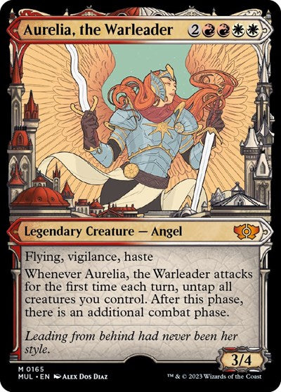 Aurelia, the Warleader (Halo Foil) (March of the Machine: Multiverse Legends) Near Mint