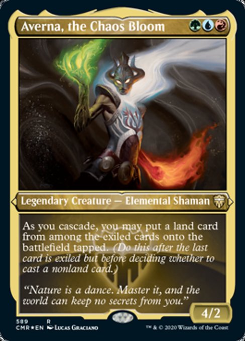 Averna, the Chaos Bloom (Foil Etched) (Commander Legends) Near Mint Foil
