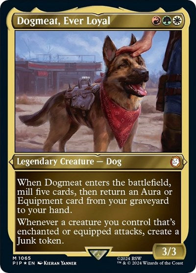 Dogmeat, Ever Loyal (Display Commander) - Thick Stock (Universes Beyond: Fallout) Near Mint