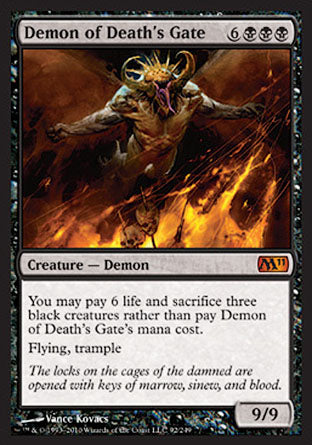 Demon of Death's Gate (Magic 2011 Core Set) Near Mint Foil