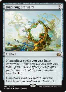 Inspiring Statuary (Aether Revolt) Near Mint Foil