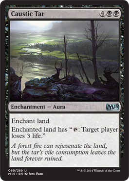 Caustic Tar (Magic 2015 Core Set) Near Mint Foil