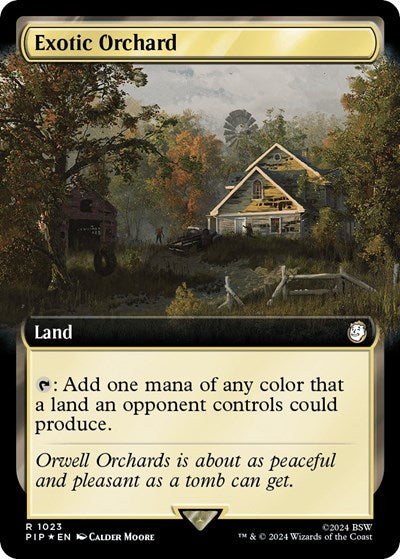 Exotic Orchard (Extended Art) (Surge Foil) (Universes Beyond: Fallout) Near Mint