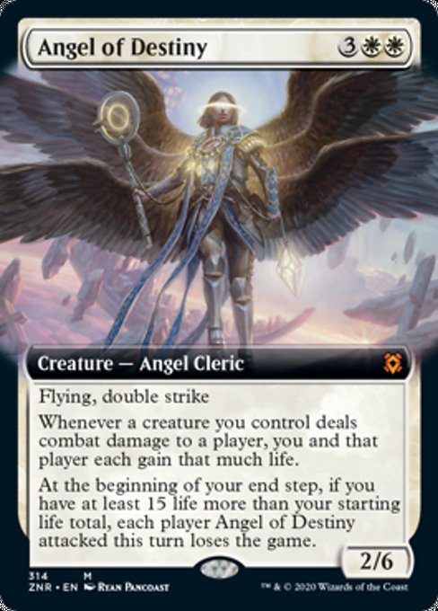 Angel of Destiny (Extended Art) (Zendikar Rising) Near Mint
