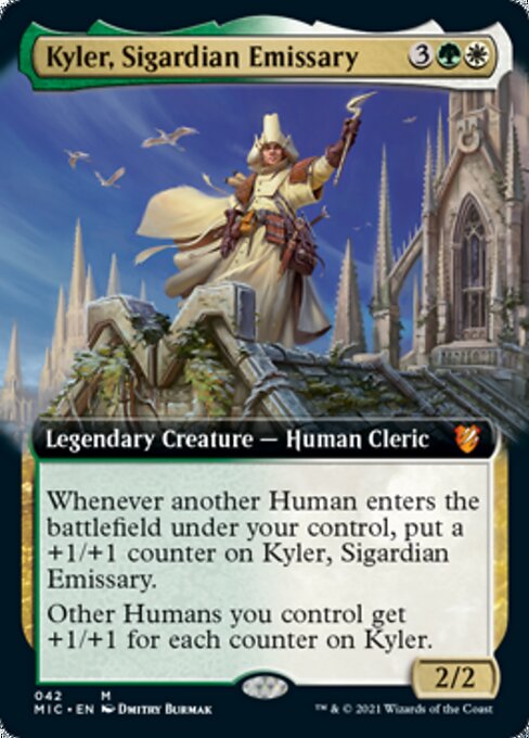 Kyler, Sigardian Emissary (Extended Art) (Commander 2021 Midnight Hunt) Near Mint