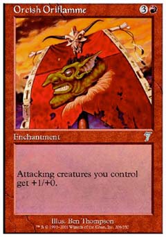 Orcish Oriflamme (7th Edition) Light Play