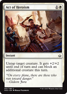 Act of Heroism (Hour of Devastation) Near Mint Foil