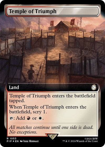 Temple of Triumph (Extended Art) (Surge Foil) (Universes Beyond: Fallout) Near Mint
